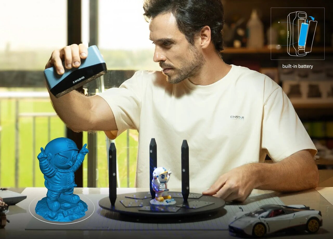 EinStar2 全彩手持式雷射3D掃描器|手持 3D 掃描方案 圖3
